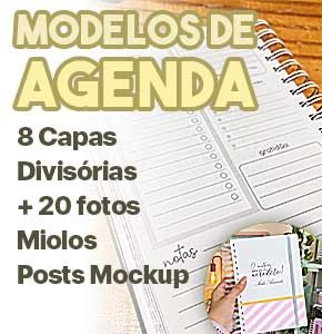 Agenda 2024, Miolos, Mockup de post, capas